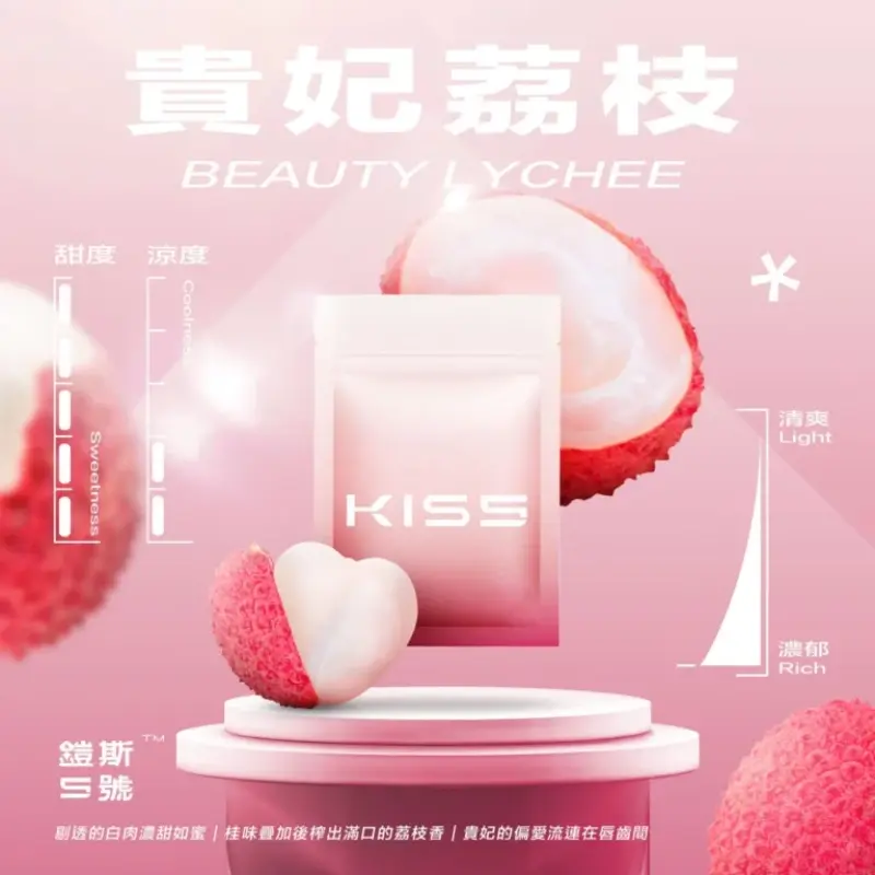 KISS鎧斯5號一代煙彈貴妃荔枝webp LANA拉娜鹽系霧化|台灣電子煙主機煙彈商城