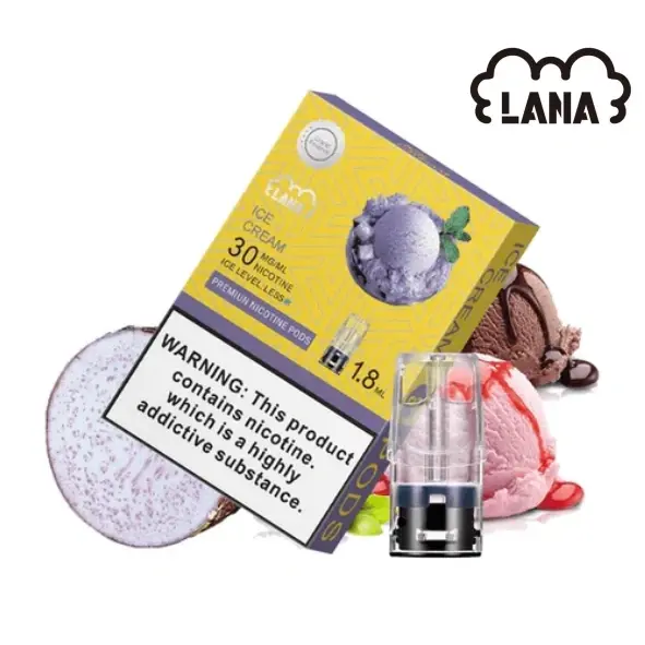 LANA1代LOGO香芋冰淇淋webp LANA拉娜鹽系霧化|台灣電子煙主機煙彈商城